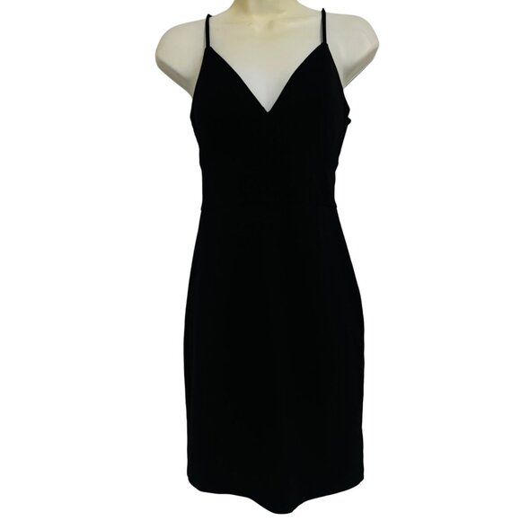 Express womens mini dress size XS/TP Black color adjustable straps lining - Picture 1 of 15